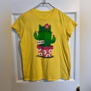 Girl’s sz 16 'Cat-cus' Graphic Tee